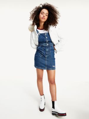 tommy hilfiger denim dungaree dress