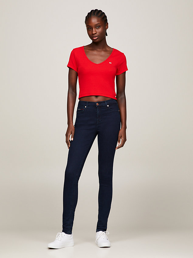 denim nora skinny fit jeans aus bio-baumwolle für damen - tommy jeans