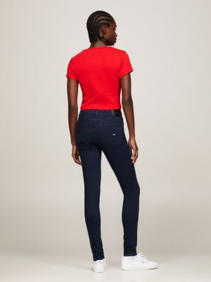 Nora Mid Rise Skinny Fit Jeans, Denim