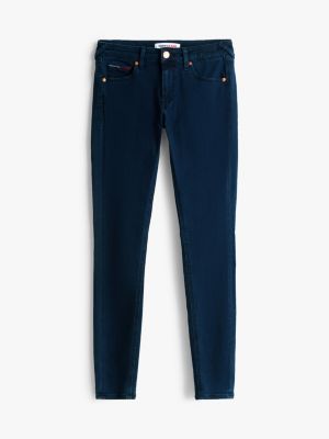 denim sophie skinny fit jeans mit niedrigem bund für damen - tommy jeans