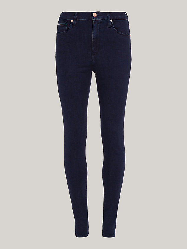 jean super skinny sylvia taille haute denim pour femmes tommy jeans