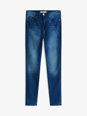 denim nora skinny fit jeans mit fade-effekt für damen - tommy jeans