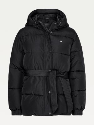 tommy hilfiger puffer jacket grey