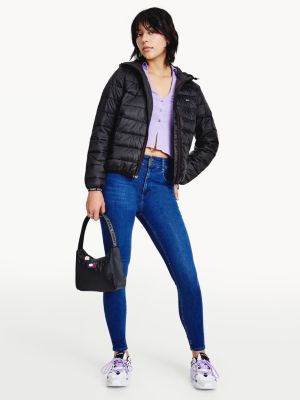 tommy hilfiger quilted hooded coat