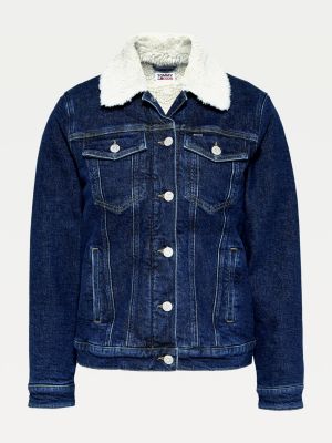 tommy hilfiger sherpa trucker jacket