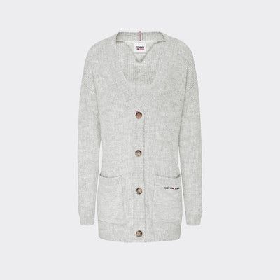 tommy hilfiger grey cardigan