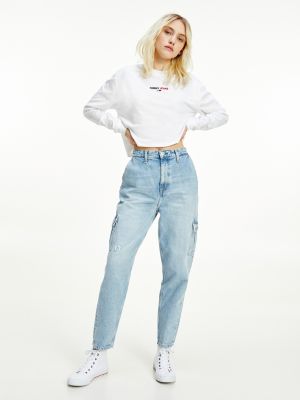 tommy hilfiger high rise mom jeans