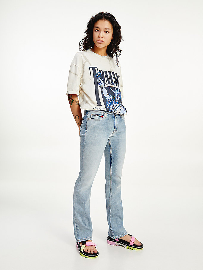Tommy Jeans Maddie Mr Bootcut Mmbc Pantalones para Mujer