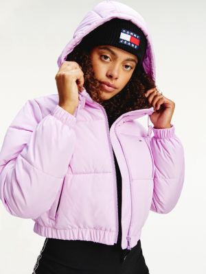 Cropped Puffer Jacket | PURPLE | Tommy 