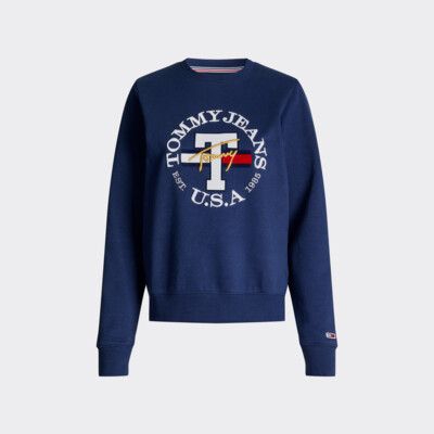 tommy hilfiger circle logo sweatshirt