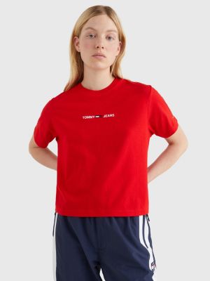 tommy jeans t shirt red