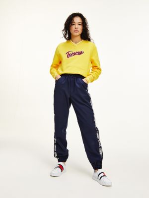 tommy hilfiger repeat logo tape joggers