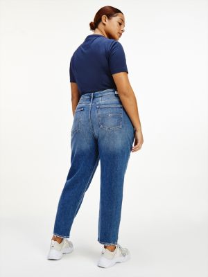 high rise tapered mom jeans tommy hilfiger