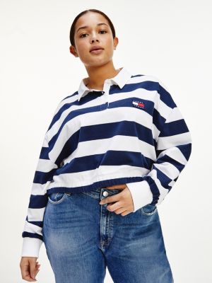 tommy jeans rugby shirt womens