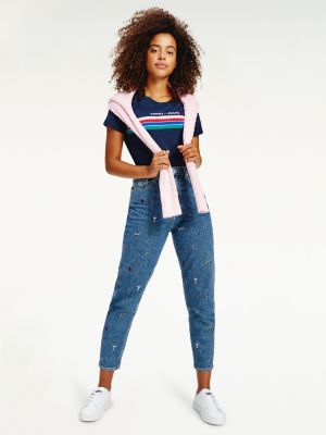 tommy hilfiger high rise mom jeans