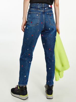 Mom Ultra High Tapered Embroidery | DENIM Hilfiger