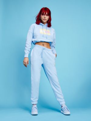 tommy flag cropped sweatshirt