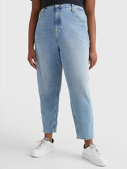 denim curve mom ultra high rise tapered jeans for women tommy jeans