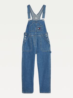 Denim tuinbroek met Tommy-badge | DENIM | Tommy Hilfiger