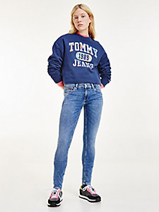 Mode Jeans Jeans taille basse Tommy Hilfiger Jeans taille basse bleu style d\u00e9contract\u00e9 