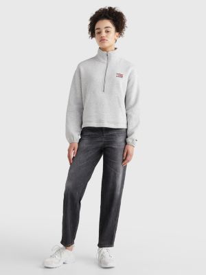 tommy hilfiger half zip sweatshirt