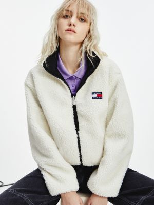 Recycled Reversible Sherpa Jacket | BLACK | Tommy Hilfiger