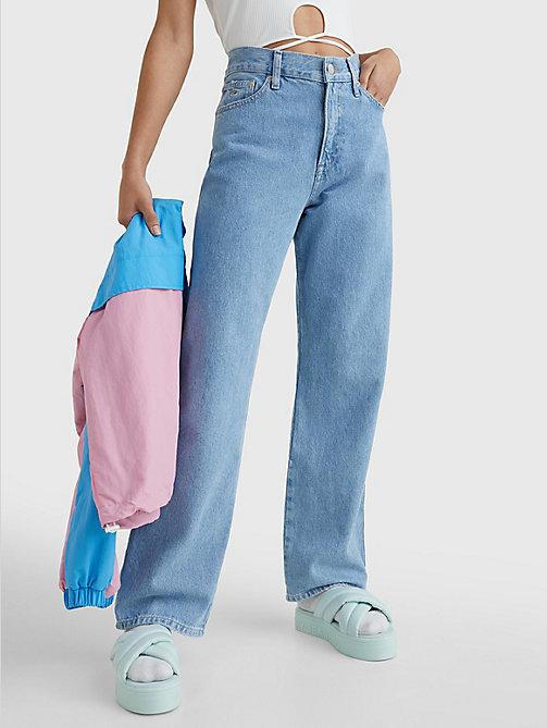 деним свободные джинсы betsy средней посадки для женщины - tommy jeans