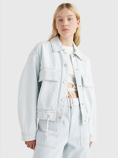 denim surplus denim jacket for women tommy jeans