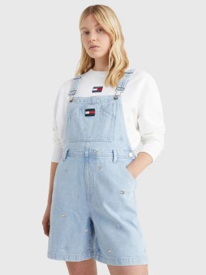 tommy hilfiger dungaree shorts