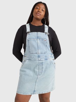 Curve Denim Dungaree Dress | DENIM | Tommy Hilfiger