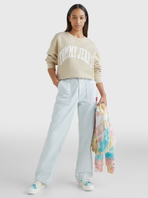 College Relaxed Fit Sweatshirt | BEIGE | Tommy Hilfiger