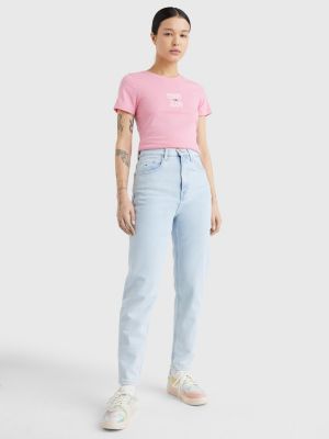 high rise tapered mom jeans tommy hilfiger