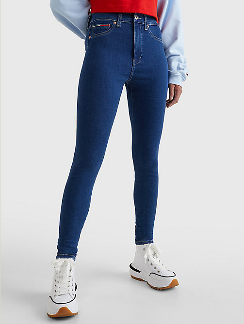 denim sylvia skinny seamless jeans for women tommy jeans