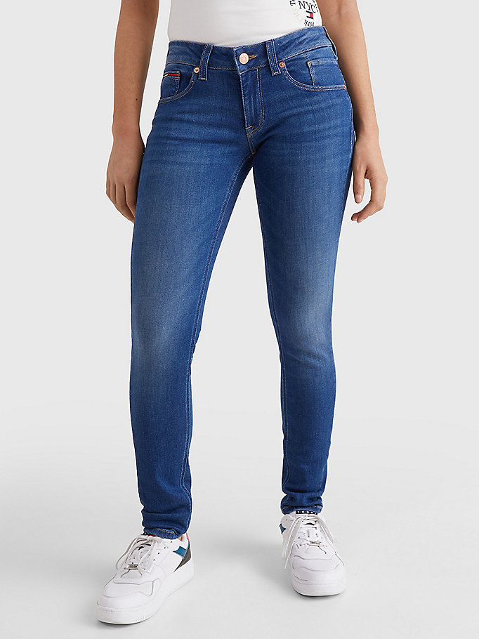 Jeans Scarlett skinny fit a vita bassa sbiaditi Tommy Hilfiger Donna Abbigliamento Pantaloni e jeans Jeans Jeans skinny 