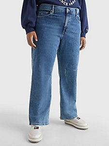 denim curve betsy mid rise relaxed jeans for women tommy jeans