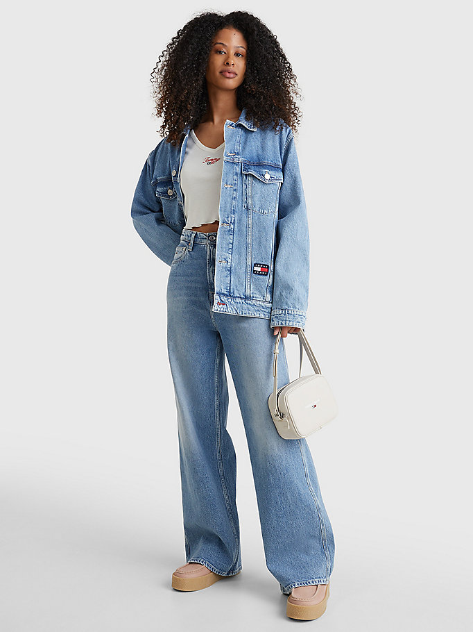 denim claire high rise wide jeans for women tommy jeans