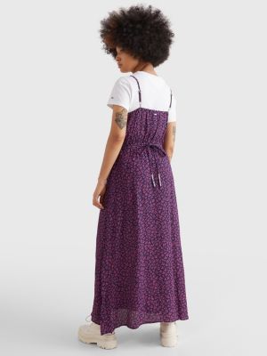 Vestido midi de flores y tirantes | Tommy Hilfiger