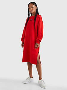 robe-pull à badge rouge pour femmes tommy jeans