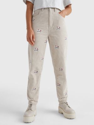 Mom Ultra High Rise Tapered Corduroy Jeans | BEIGE | Tommy Hilfiger