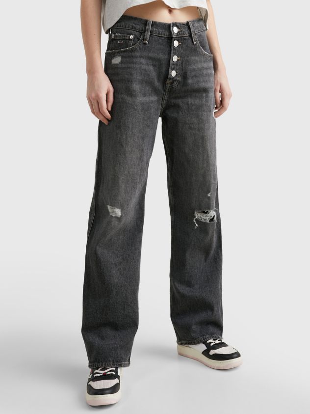 Betsy Loose Tapered Jeans mit mittelhohem Bund