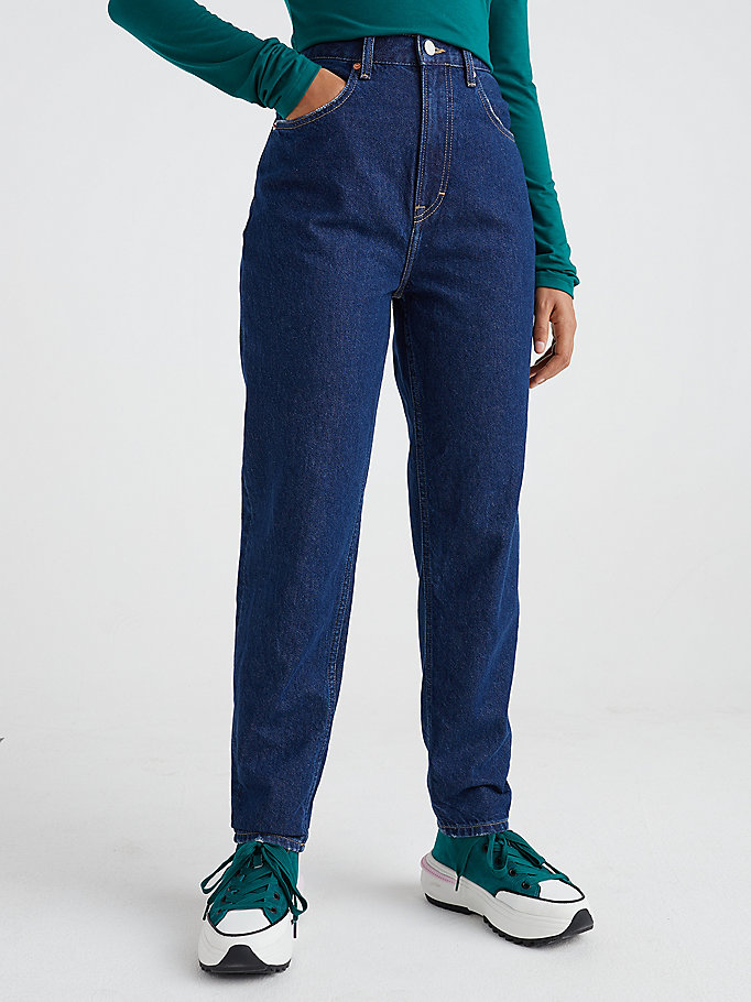 Ultra high rise tapered mom jeans | DENIM | Tommy Hilfiger