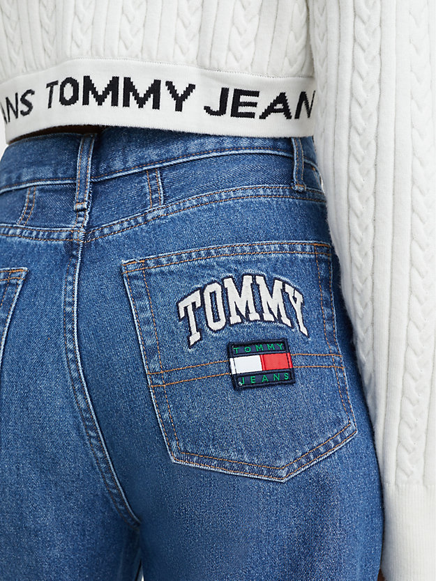 DENIM MEDIUM Mom Ultra High Rise Tapered Jeans for women TOMMY JEANS