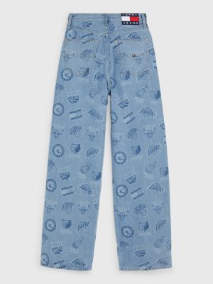 Tommy Jeans & NBA Relaxed Print Jeans DENIM Tommy Hilfiger