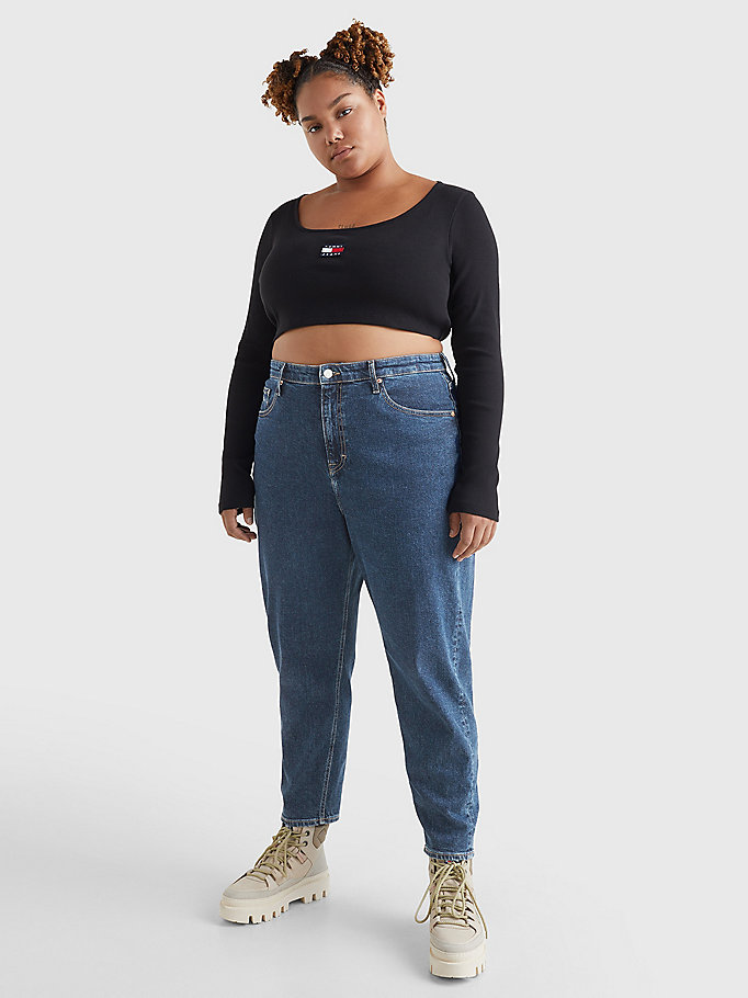 denim curve ultra high rise skinny jeans for women tommy jeans