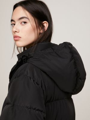 Maxi Length Alaska Puffer Coat BLACK Tommy Hilfiger
