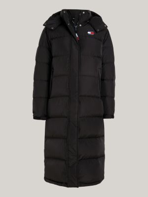 Maxi Length Alaska Puffer Coat BLACK Tommy Hilfiger