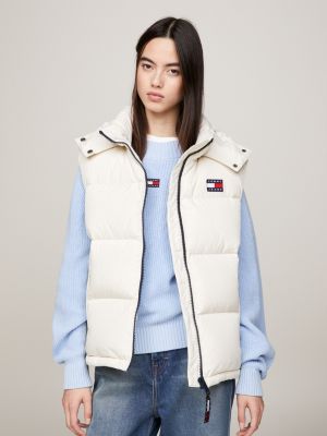 Hooded Alaska Puffer Vest | BEIGE | Tommy Hilfiger