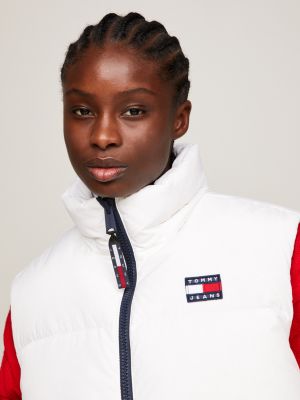 Alaska Hooded | Hilfiger Vest | Tommy Puffer White