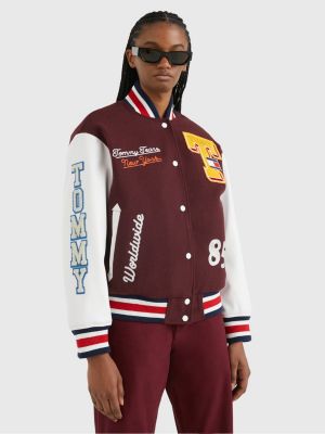 College Oversized Fit Letterman Jacket ubicaciondepersonas.cdmx.gob.mx