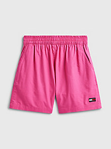 pink exclusive pop drop shorts for women tommy jeans
